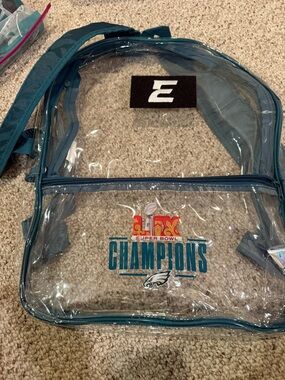 NFL Philadelphia eagles season ticket plastic back pack bag